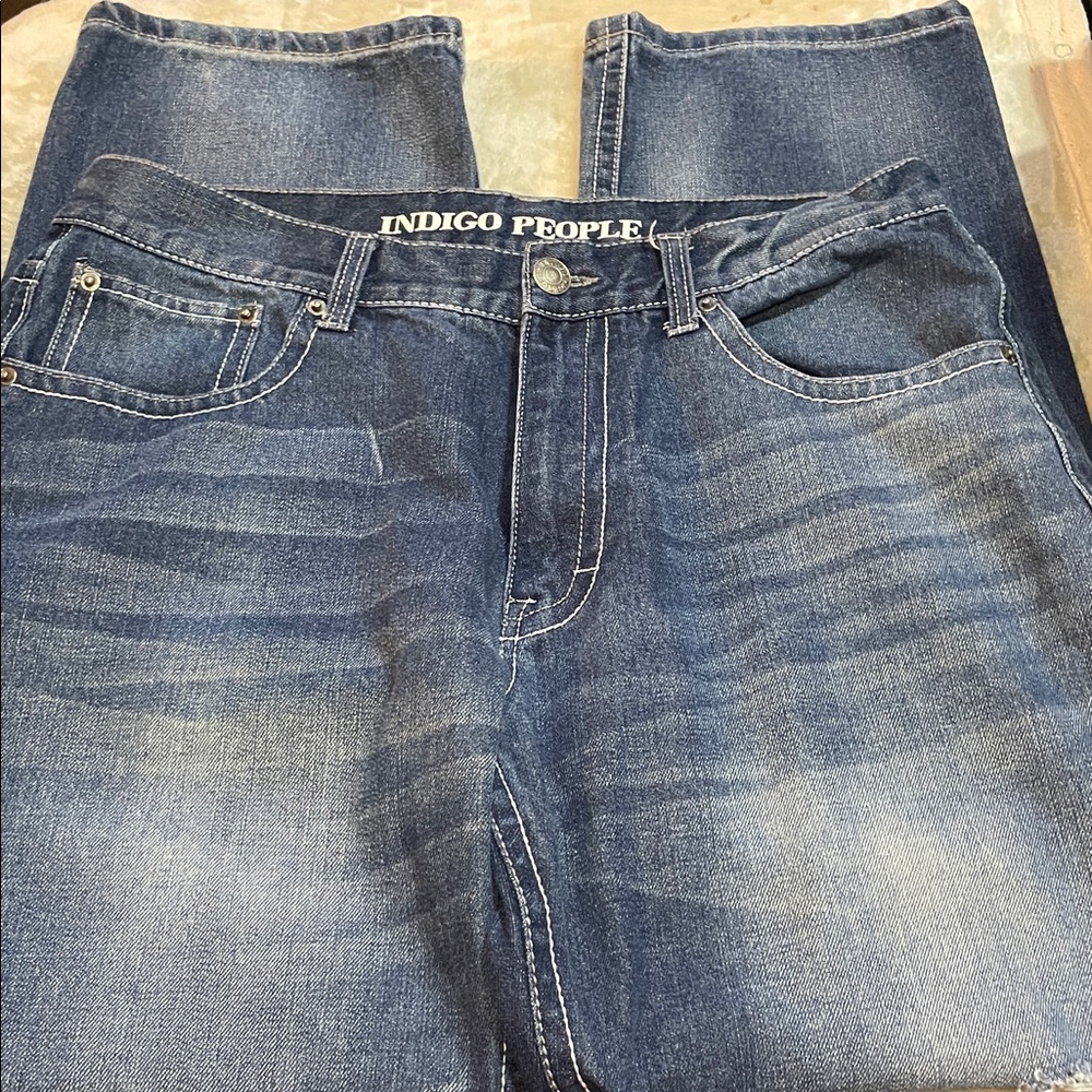 Indigo People Men's Blue Jeans - Picture 5 of 11